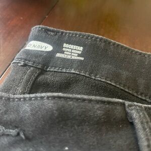 Old Navy Rockstar Jeans, Size 14, Black denim